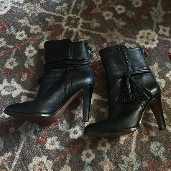 Coach Jessie Silky Nappa leather fringe booties - Picture 2 of 7